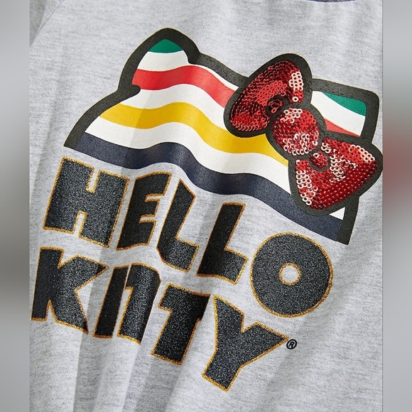 HBC x Hello Kitty Girl's Long-Sleeve Top - Size M (7/8) - Picture 3 of 13